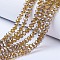 Electroplate Glass Beads Strands, Pearl Luster Plated, Faceted, Rondelle, Dark Goldenrod, 2.3~2.7x2mm, Hole: 0.4mm, about 150~155pcs/strand, 32~33cm