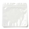 Square Plastic Yin-yang Zip Lock Bags, Resealable Packaging Bags, Self Seal Bag, White, 12.9x12.9x0.02cm, Unilateral Thickness: 2.5 Mil(0.065mm)