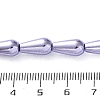 Electroplated Synthetic Non-Magnetic Hematite Beads Strands G-C248-H01-8x12mm-5