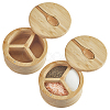 Bamboo Storage Containers with Lid AJEW-WH0609-793-1