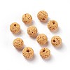 Unwaxed Natural Lava Rock Beads G-F325-8mm-A01-1
