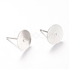 Tarnish Resistant 304 Stainless Steel Stud Earring Findings X-STAS-T007-8mm-01-1
