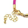 Nylon Cords Bracelet Makings Fit for Connector Charms AJEW-P116-02G-12-3