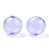 Transparent Blow High Borosilicate Glass Globe Beads X-GLAA-T003-09B-2
