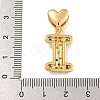 Brass Micro Pave Colorful Cubic Zirconia Pendants KK-P281-01G-I-3