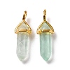 Natural Fluorite Pointed Pendants G-K329-36G-2