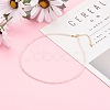 Natural Rose Quartz Beaded Necklaces NJEW-JN03315-02-4