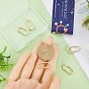 6Pcs Rack Plating Brass Spring Gate Rings KK-SC0003-82-3
