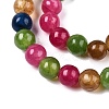 Dyed Natural White Jade Beads Strands G-T140-4mm-A15-4