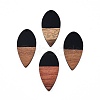 Opaque Resin & Walnut Wood Pendants RESI-N025-031-B01-2