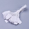 White Rectangle Jewelry Price Tags TOOL-C003-02-1