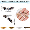 100Pcs 5 Colors Tibetan Style Alloy Beads FIND-SC0009-31-2