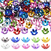 120Pcs 10 Colors Acrylic Bead Caps OACR-SP0001-94-1
