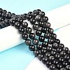 Natural Silver Obsidian Beads Strands X-G-D083-01A-4
