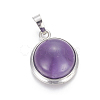 Natural Amethyst Pendants G-L512-B03-2