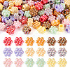 90Pcs 9 Colors Opaque Acrylic European Beads SACR-TA0001-30-2