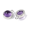 Natural Amethyst Pendants G-K372-03P-02-2