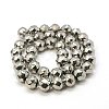 Electroplate Glass Beads Strands EGLA-J015-10mm-WLS19-2