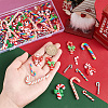 72Pcs 12 Styles Christmas Theme Opaque Resin Cabochons CRES-GA0001-09-3