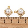 Brass Micro Pave Cubic Zirconia Pendants KK-U036-09G-3