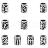 10Pcs 10 Styles 304 Stainless Steel European Beads OPDL-UN0001-06-1
