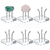 Square Acrylic Display Stands for Raw Stone Mineral ODIS-WH0028-97-1
