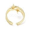 Brass Open Cuff Rings RJEW-D016-02G-3