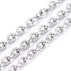 Non-Tarnish 3.28 Feet 304 Stainless Steel Cable Chains X-CHS-F006-02C-P-2