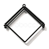 Alloy Open Back Bezel Pendants PALLOY-I223-08EB-1