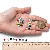 10 Colors Electroplate Glass Beads EGLA-X0006-01E-6mm-7