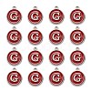 Platinum Plated Alloy Enamel Charms X-ENAM-S118-03G-P-2