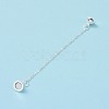 Brass Magnetic Clasp with Cable Safety Chain KK-F839-036S-2