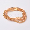 Electroplate Glass Beads Strands EGLA-F124-FR-B02-2