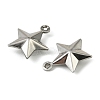 304 Stainless Steel Charms. Star Charm STAS-A190-05P-2