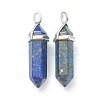 Natural Lapis Lazuli Pointed Pendants X-G-M378-01P-A07-2