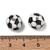 Sports Opaque Acrylic Beads AC-CBAC27C-02-4