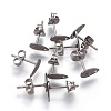 Tarnish Resistant 304 Stainless Steel Stud Earring Findings STAS-O119-12A-P-1