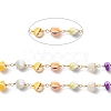 Handmade Shell Pearl Chip Beaded Chains CHC-M024-10G-2