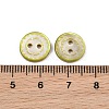 Wavy Edge Spray Painted Natural White Shell Buttons SH-CBA1576-01B-2