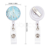 ABS Plastic Retractable Badge Reel AJEW-GF0001-74-2