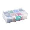 FGB 200G 8 Colors 12/0 Grade A Round Glass Seed Beads SEED-JP0010-02-2mm-7