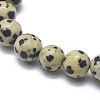 Natural Dalmatian Jasper Bead Stretch Bracelets X-BJEW-K212-B-014-3