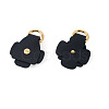 Flower Cowhide Suspension Clasps FIND-TAC0036-055G-02-2