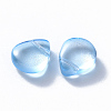 Transparent Spray Painted Glass Beads GLAA-T016-29C-2