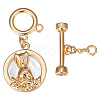 3Pcs Shell Toggle Clasps KK-BBC0009-17-1