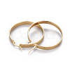 304 Stainless Steel Big Hoop Earrings EJEW-F219-01B-G-2