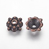 Tibetan Style Alloy Caps RLF0664Y-1