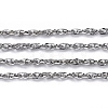 Tarnish Resistant 304 Stainless Steel Rope Chains CHS-F003-05P-A-1