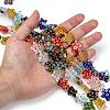 Star Handmade Millefiori Glass Beads Strands LK-R004-78-4