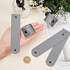 Rectangle PU Leather Napkin Buckle AJEW-WH0129-94B-3